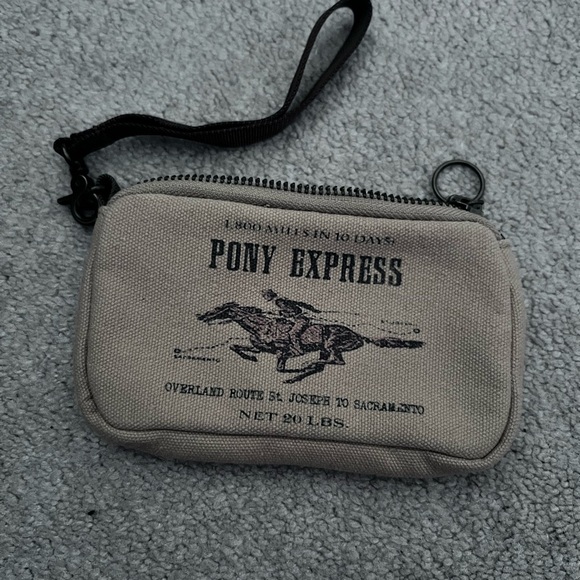 Pony Express Canvas Wristlet - Picture 1 of 3